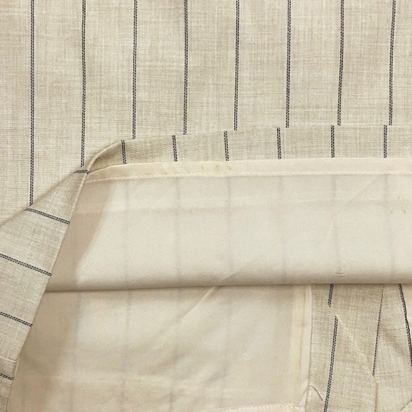 BANANA REPUBLIC Straight Skirt Women’s SZ Petite 00P Beige Pinstripe Tie Belt - Picture 4 of 7